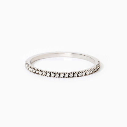 Diamant-Halb Ewigkeitsband Ring