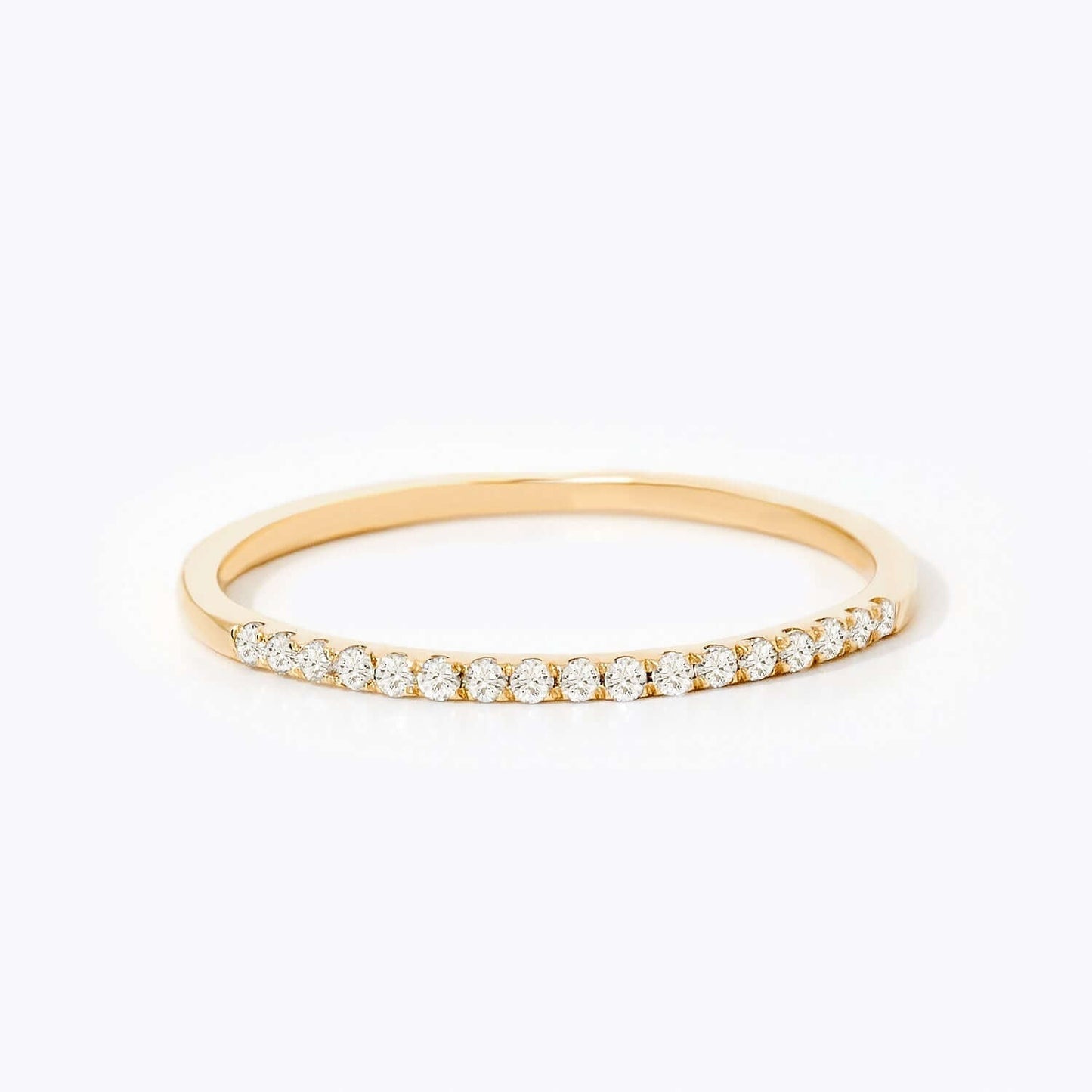 Diamant Halb Ewigkeit Stapelbarer Ring