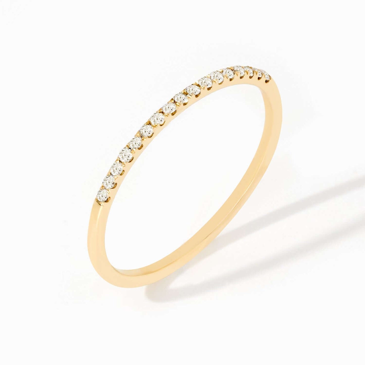 Diamant Halb Ewigkeit Stapelbarer Ring