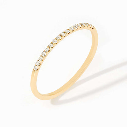 Diamant Halb Ewigkeit Stapelbarer Ring