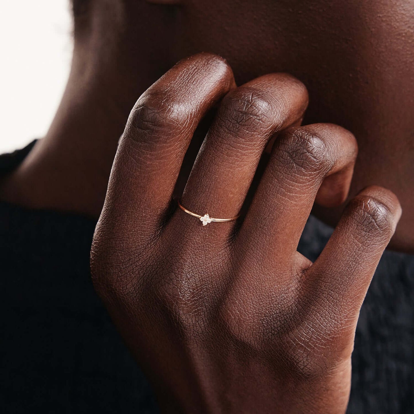 Diamant Blumenring