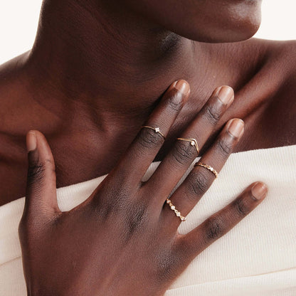 Diamant Blumenring