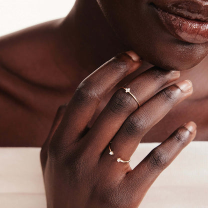 Diamant Blumenring