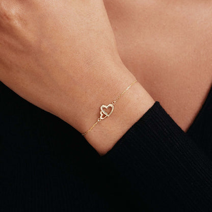 Verschlungene Herz-Armband