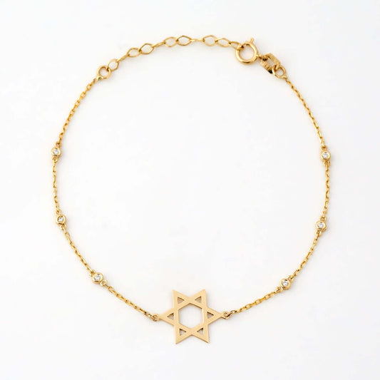 Diamant Stern von David Armband