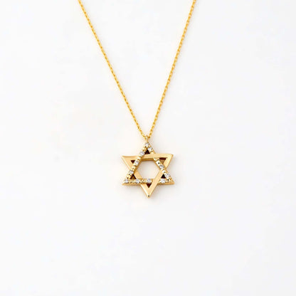 Diamant Stern von David Halskette