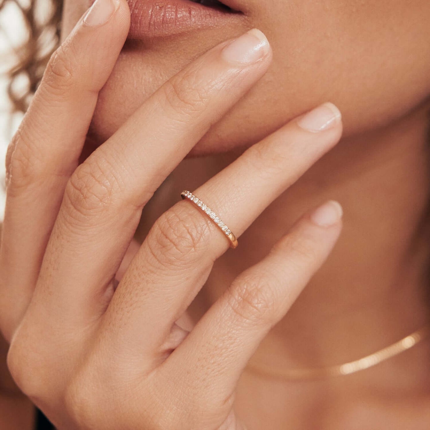 Diamant Halb Ewigkeit Ring