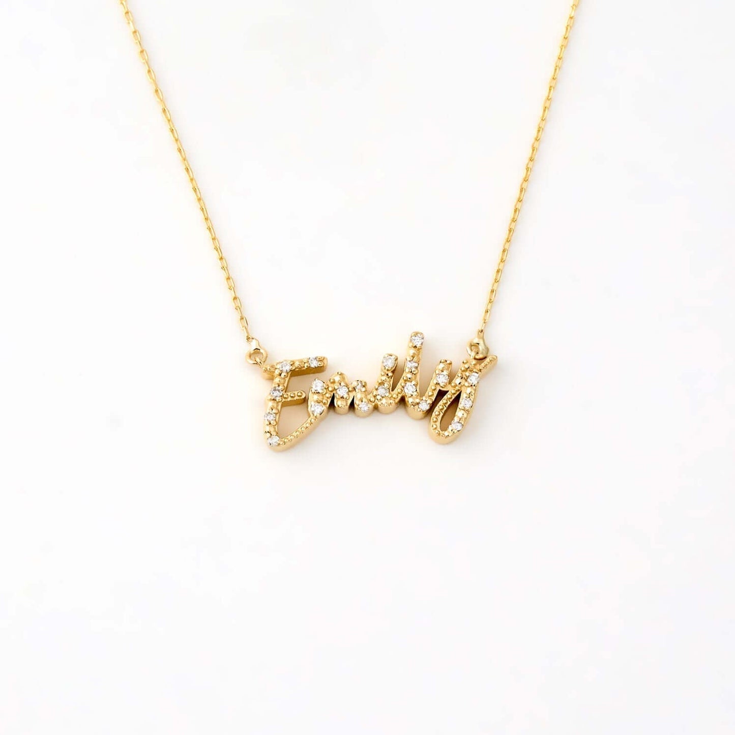 Diamant Script Namenskette