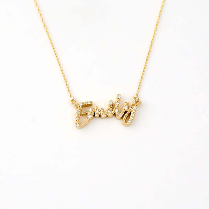 Diamant Script Namenskette