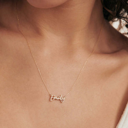 Diamant Script Namenskette