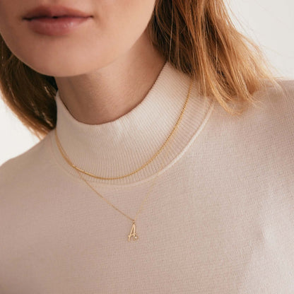 Bezel-Set Initialkette