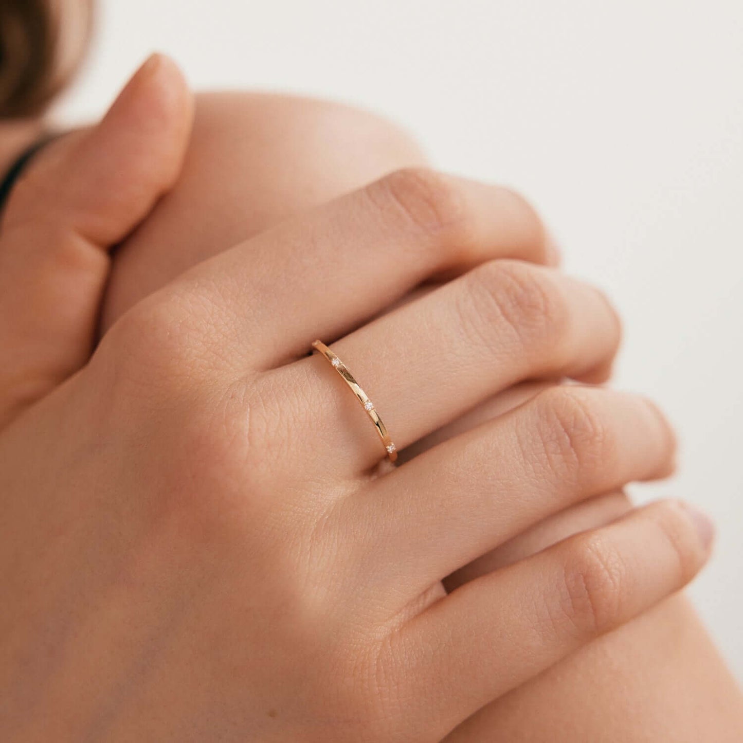 Diamant Stapelring