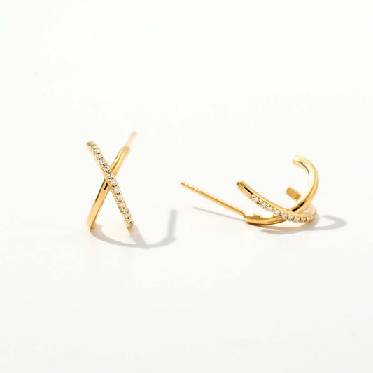Diamant Criss Cross Creolen