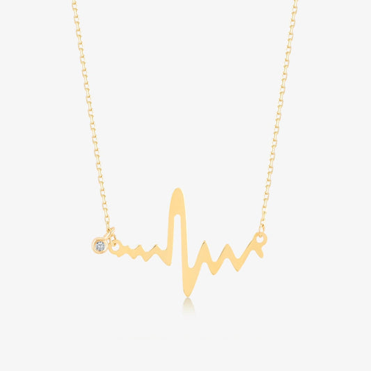 Diamant-Halskette Heartbeat
