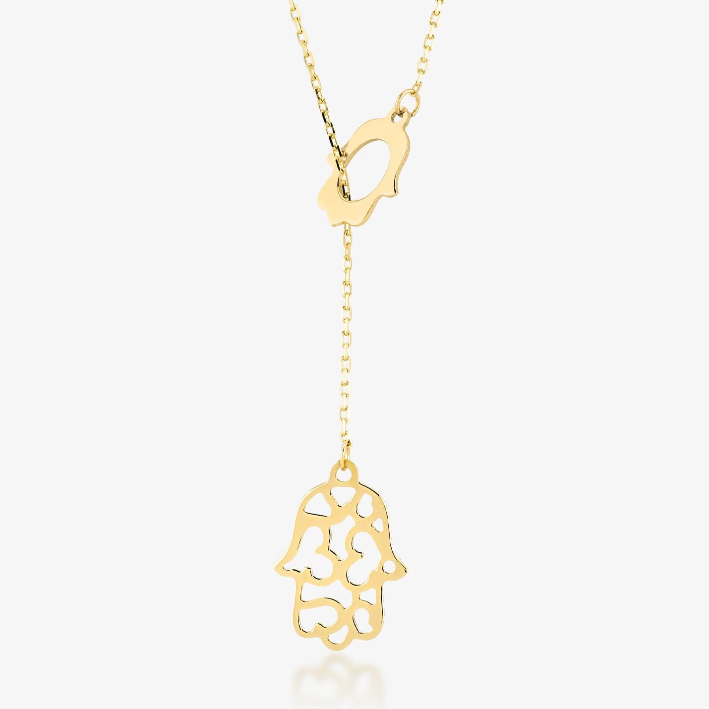 Collier Hamsa Lariat en or 585
