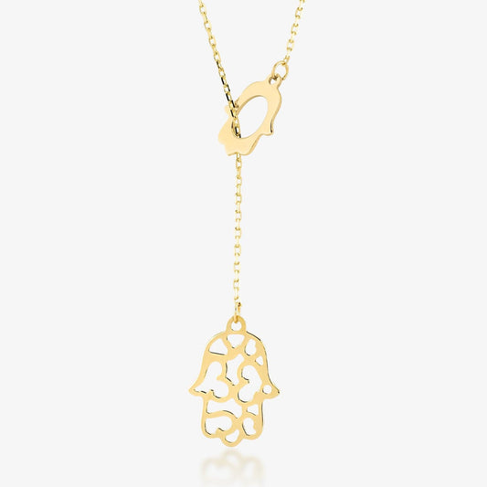 Hamsa Lariat Halskette