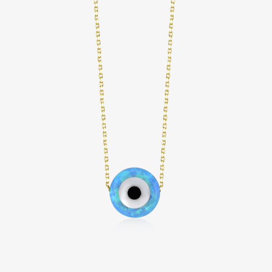 Opal Evil Eye Halskette