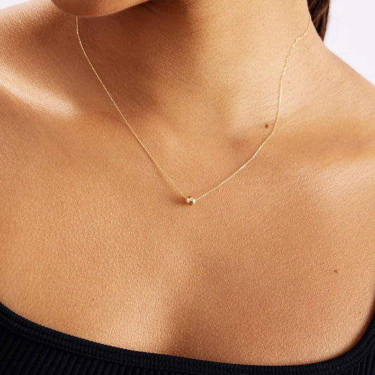 Collier boule en or massif 585