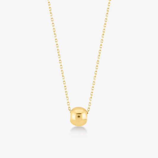 ball necklace made of 585 solid gold