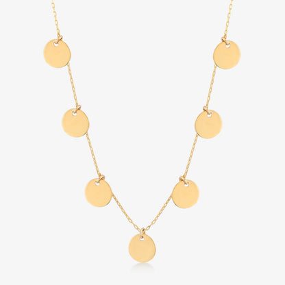Herzblätter Halskette in 585er Massivgold - Gelin Diamond