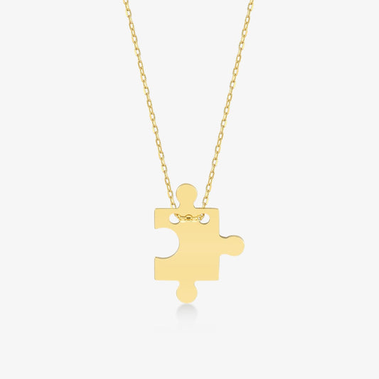 Puzzleteil-Anhänger-Halskette