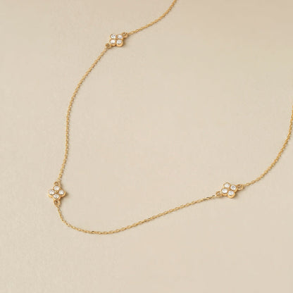 Saphir Oval Evil Eye Halskette - Gelin Diamond