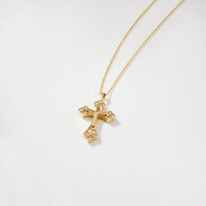 Gotisches Diamant-Kreuz-Halsband