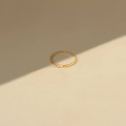 Drei Diamanten Ring