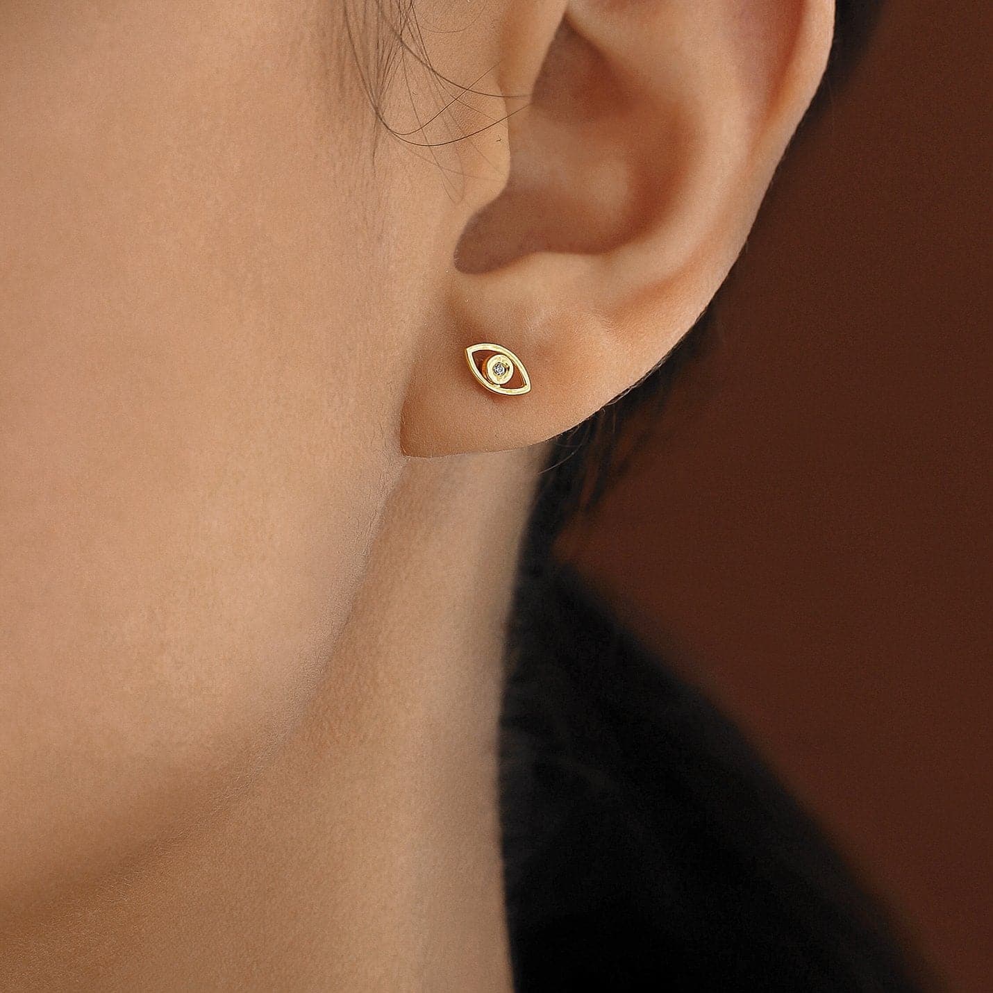 Diamant-Böse-Augen-Ohrstecker