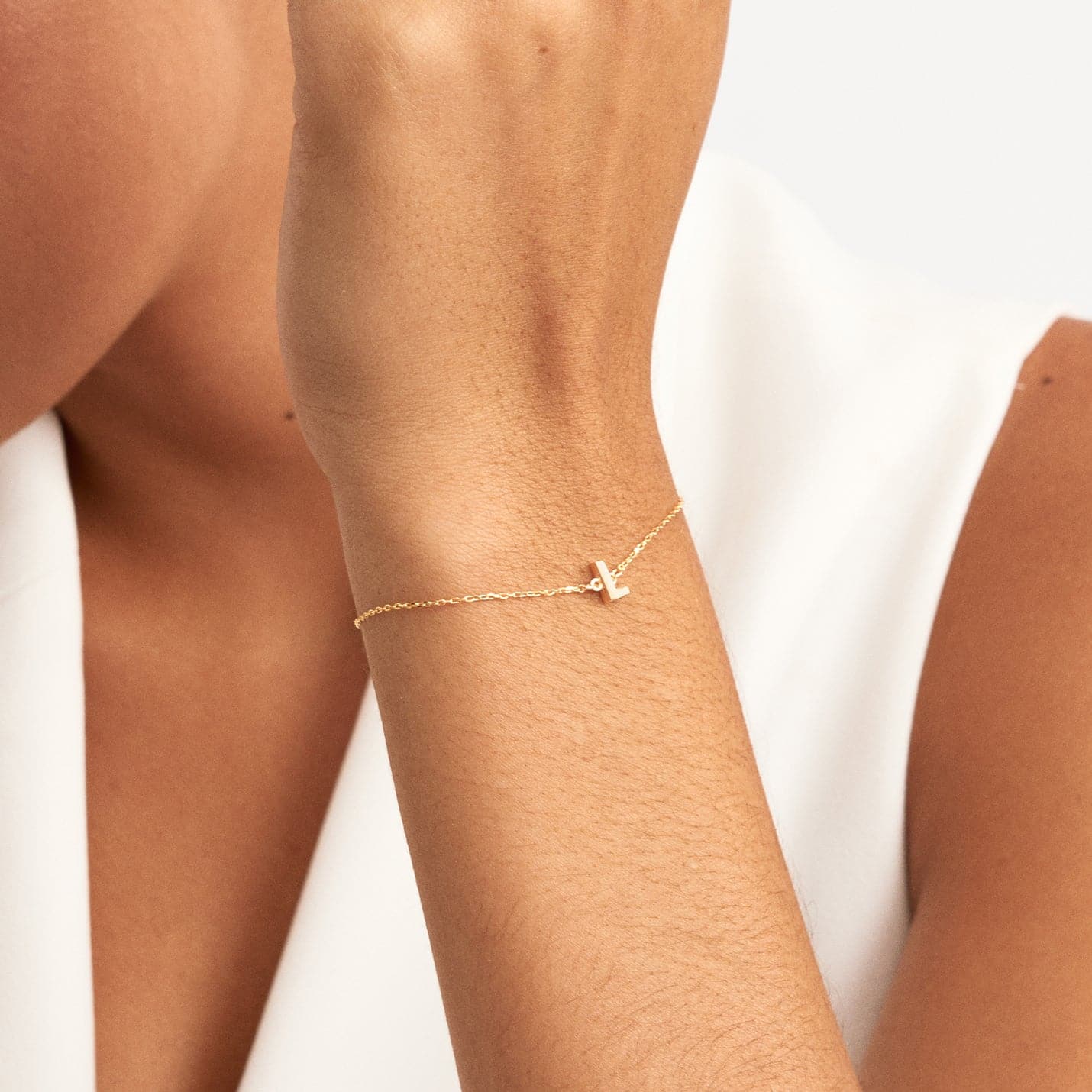 Initiale Armbänder, verstellbar