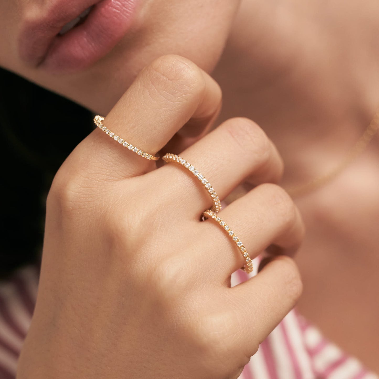 Diamant Halb Ewigkeit Ring