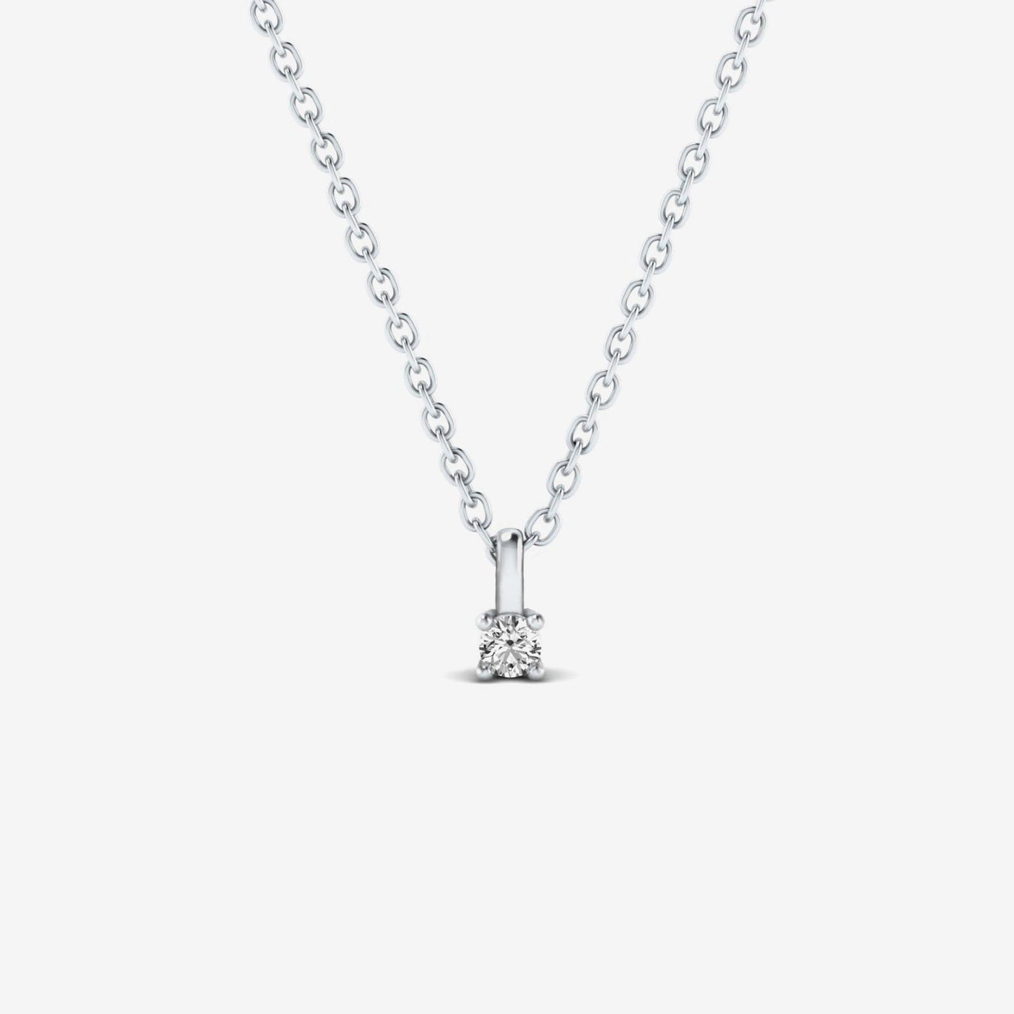 Runder 4-Stein-Diamant-Anhänger