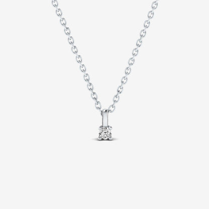 Runder 4-Stein-Diamant-Anhänger