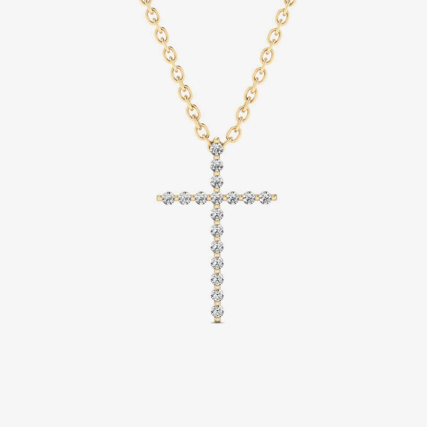 Diamant-Kreuz-Halskette