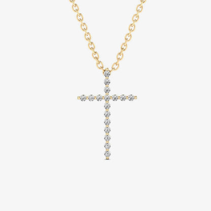 Diamant-Kreuz-Halskette