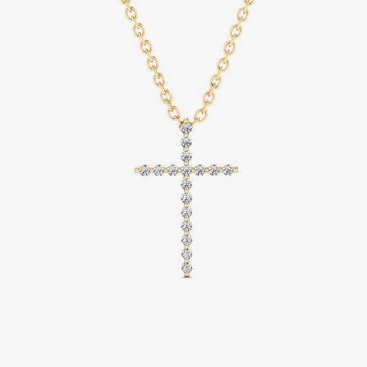 Diamant-Kreuz-Halskette