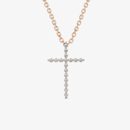 Diamant-Kreuz-Halskette