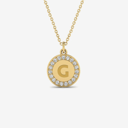 Diamantene, gravierbare Scheibenkette