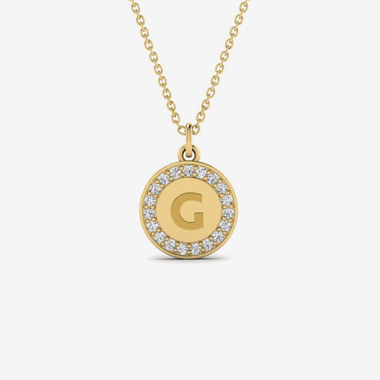 Diamantene, gravierbare Scheibenkette