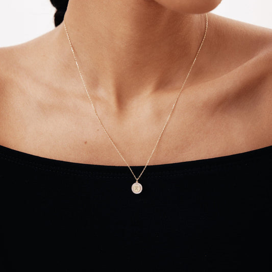 Diamantene, gravierbare Scheibenkette