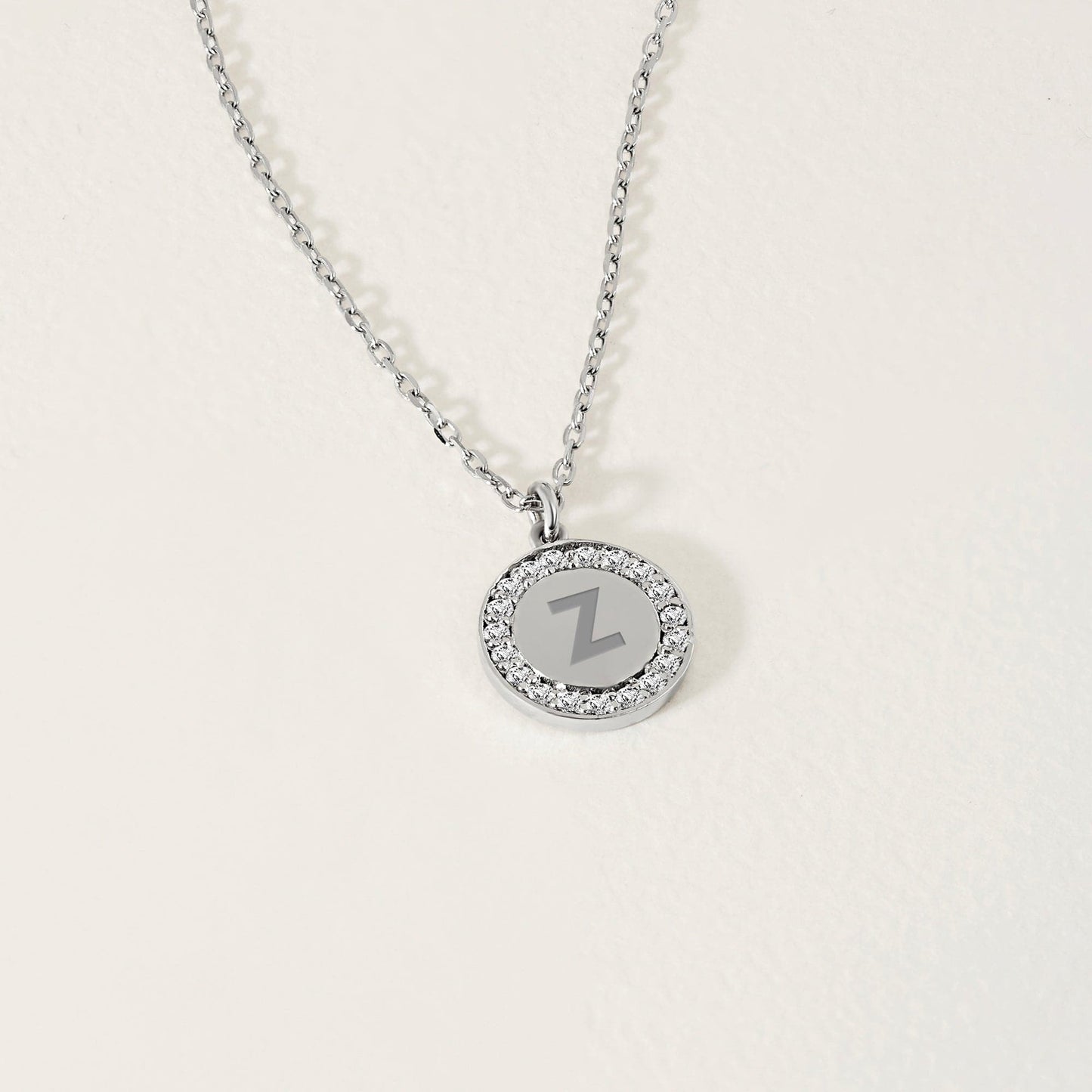 Diamantene, gravierbare Scheibenkette
