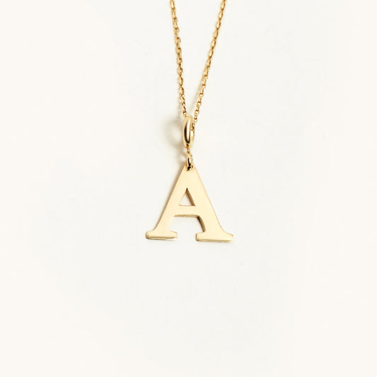 Personalisierter Initial-Anhänger Halskette
