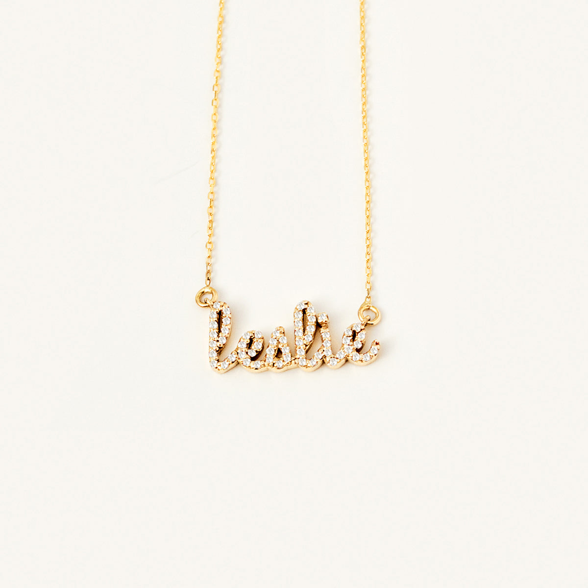 Diamond Cursive Name Halskette