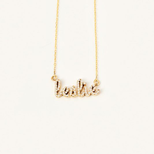 Diamond Cursive Name Halskette