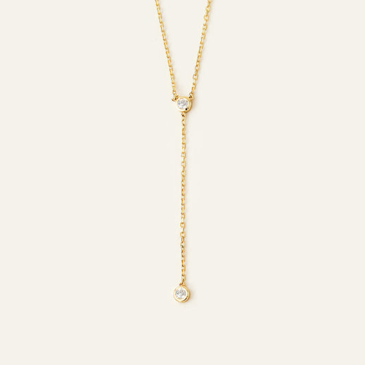 Diamant Lariat Halskette