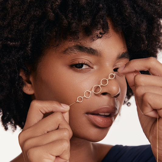 Fünf Ringe Halskette