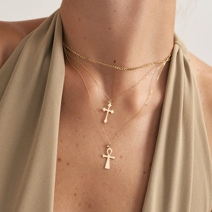 Diamantbesetzte Kreuzkette