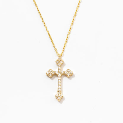 Diamant Petite Kreuz Halskette