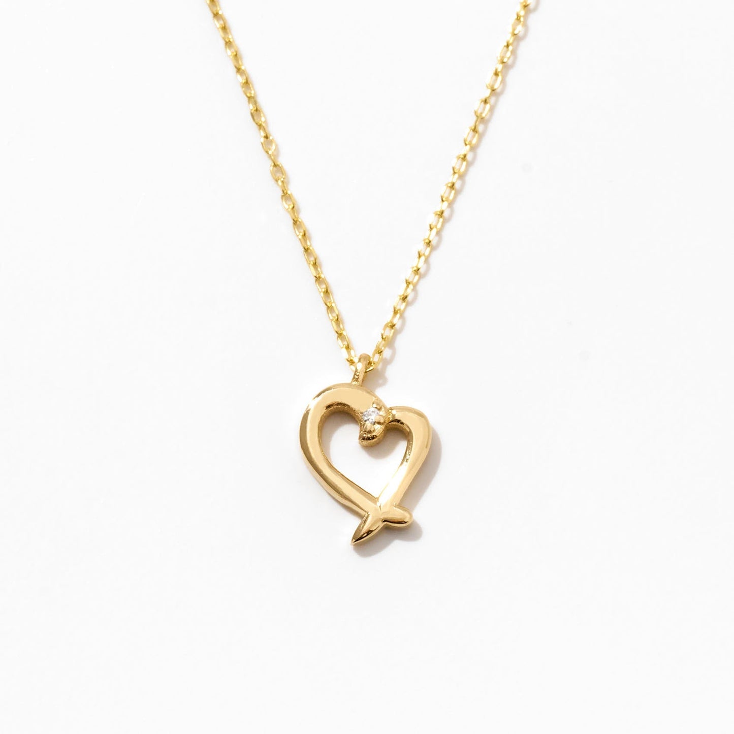 Mini Diamond Herz Halskette