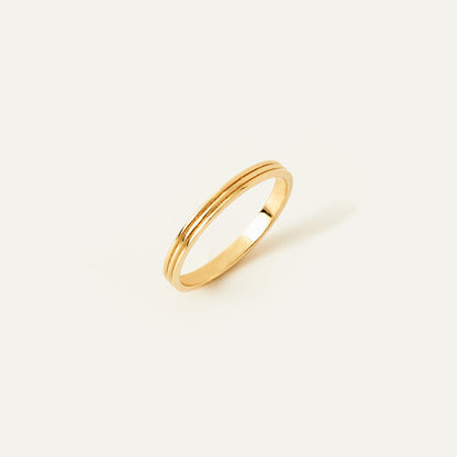 Gestreifter dünner Ring